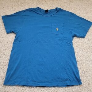 US Polo Assn. Mens Blue 100% Cotton Tshirt L